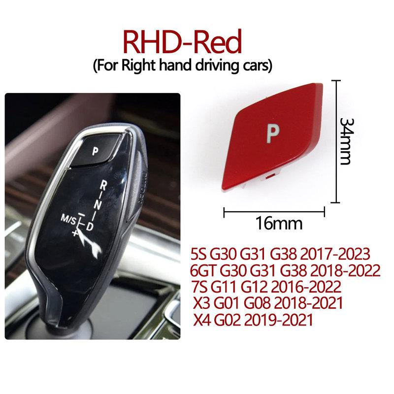 Car Gear Shifter Lever Auto Parking Letter P Button Cover For BMW 5 6 7 X3 X4 Series G30 G31 G32 G11 G12 G01 G02 61316817624