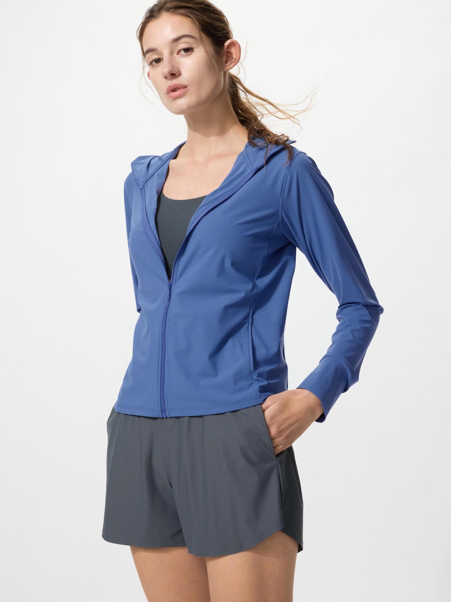 

Uniqlo Japan Ultra Stretch Air Rhythm Uv Cut Full Zip Hoodie 66 BLUE/3XL