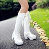 Trendy Women's High-Heeled Black Lace-Up Martin Boots - Autumn/Winter