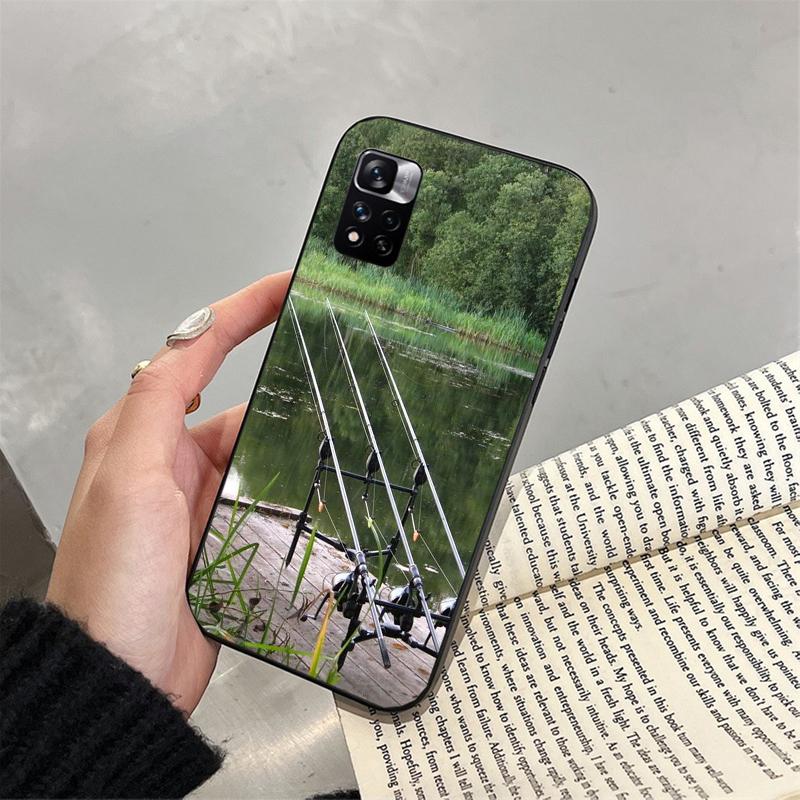Bass Fish Fisherman Phone Case For Xiaomi Redmi Note 13 12 Pro 11S 11 10 Pro 10S 12S Redmi 10 9C 13C