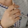 Minimalist Hollow Sun And Moon Guard Ring Delicate Thin Band Versatile Simple Circle Finger Jewelry For Women
