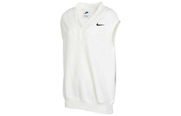 Nike Tank Tops Women s White V Neck Moderate Straight Fit DQ6760-133 L