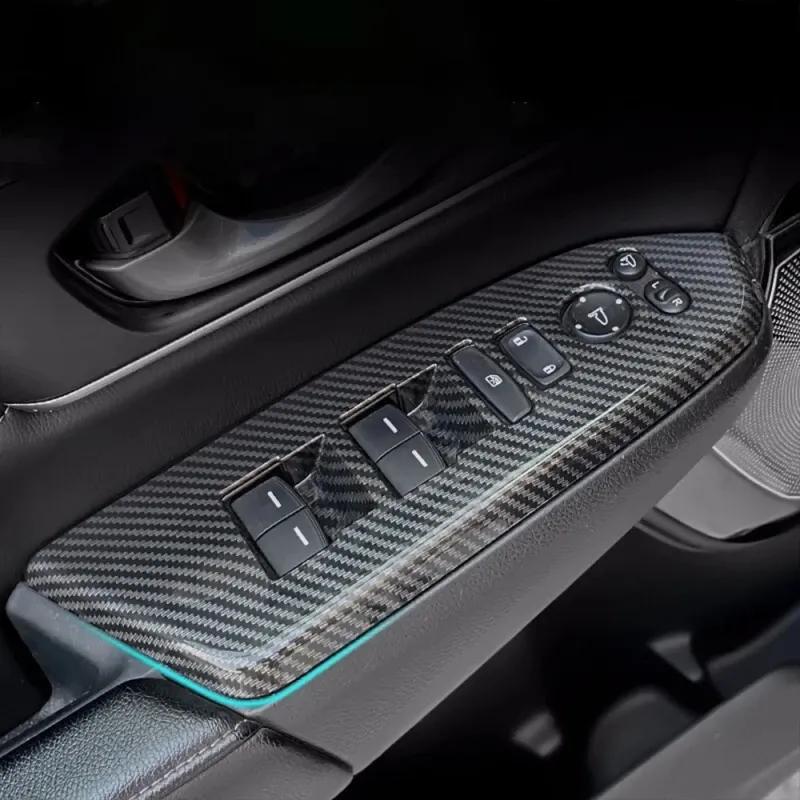 For Honda CRV CR-V C-RV 2017- ABS Carbonfiber Armrest  Window Swtich Cover Gear Shift Panle Air Outlet Steering Wheel Cover
