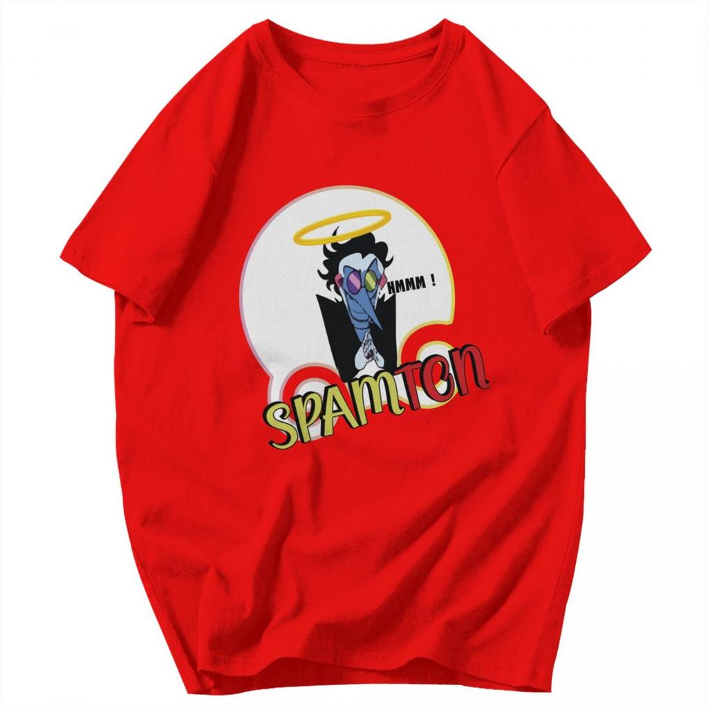 Herren T-Shirt Deltarune Spamton Sommer Y2K Grafik Personalisiert Unisex Kleidung T-Shirts