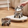 Elevated Stainless Steel Pet Bowl - Large Capacity, Non-Slip, Anti-Tip, Neck Protection for Cats & Dogs