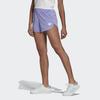 Adidas Originals Trefoil Shorts Embroidered Logo Fitted Sports Shorts Women Shorts Light-Purple H15806