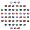 50 Pieces Synthetic Resin Beads European Style Colorful Threading Beads Handmade Crafts Accessories Handmade Materials DIY Ornaments Necklaces