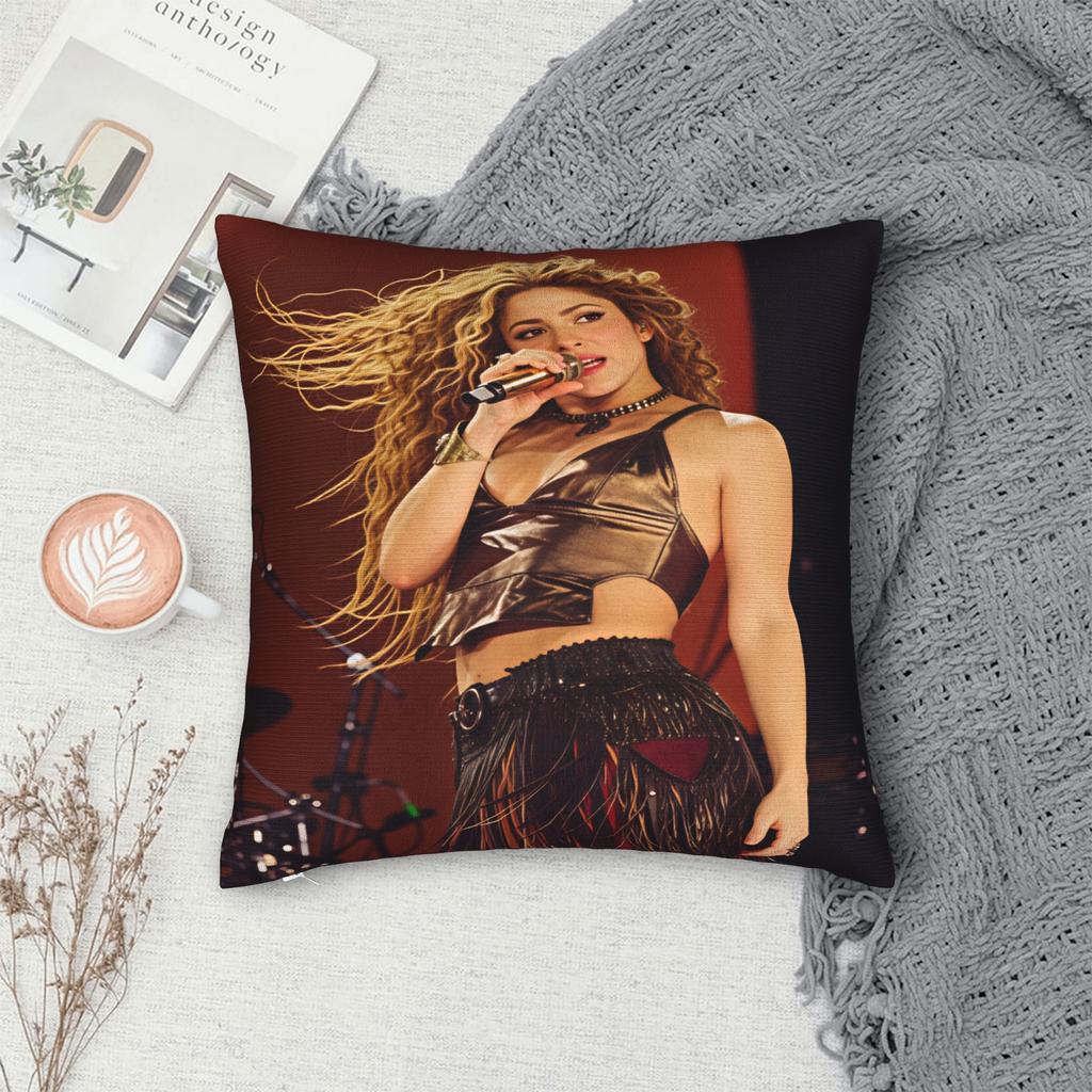 Las Mujeres No lloran Shakiras Pillowcases Kawaii Pillow Case For Living Room Sofa Graphic Pillow Cover