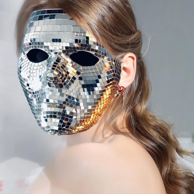 Kristall-Gesichtsmasken Cosplays Spiegelreflexion Maskenball-Masken Gesichts-Party-Masken