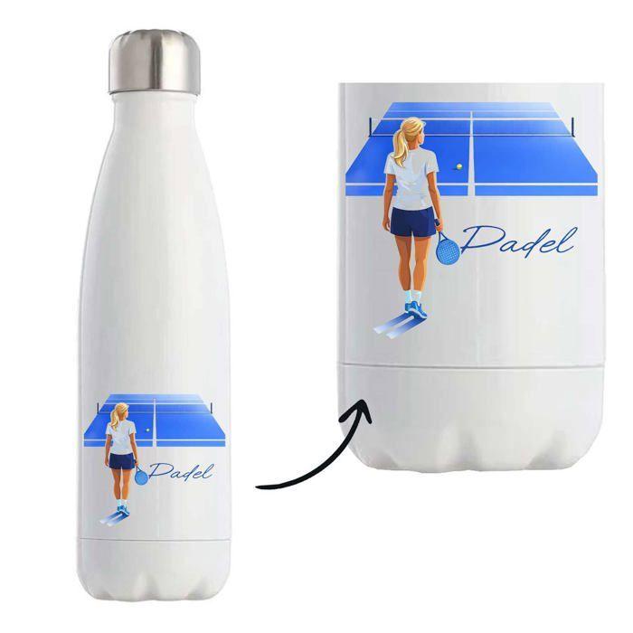 Bouteille isotherme - PLANETEE - Court Minimal Femme - 500 ml - Acier inoxydable - Froid 24h / Chaud 12h