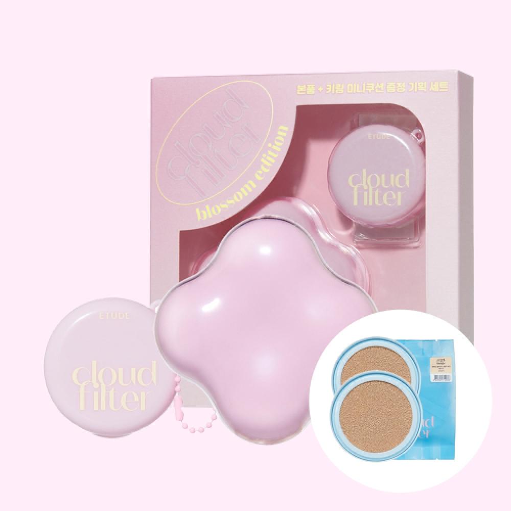 Etude [blossom] Cloud Filter Cushion Mini Cushion Special Set  + 2 Free Refills 