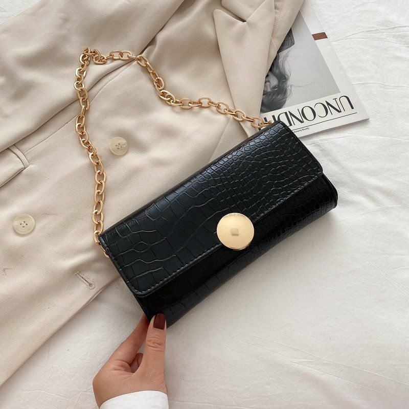 French Niche Bag, New Net Red Popular Shoulder Bag, Korean Version of The Hundred with Stone Pattern Fashion Armpit Bag