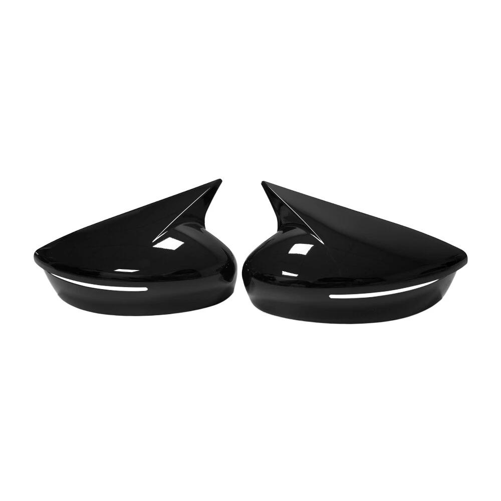 Car Rearview Accessories Door Mirror Cover For Nissan Kicks Lannia BlueBird 2015- Car Decoration Car Styling Upgrade With Light Black