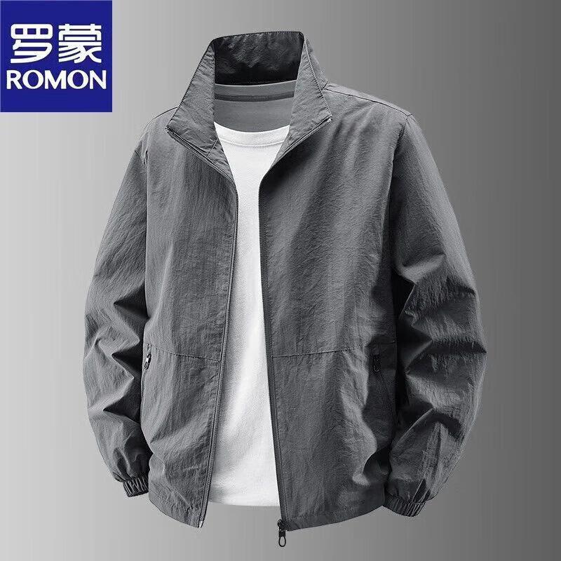 

Romon Men s Stand-Up Collar Outdoor Jacket L
