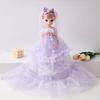 55cm Oversized Wedding Dress 3D Real Eye Music Doll Girl Toy