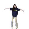 Plus Size Women's American Style Pure Cotton Short Sleeve T-Shirt - Trendy Boyfriend Half Sleeve Top