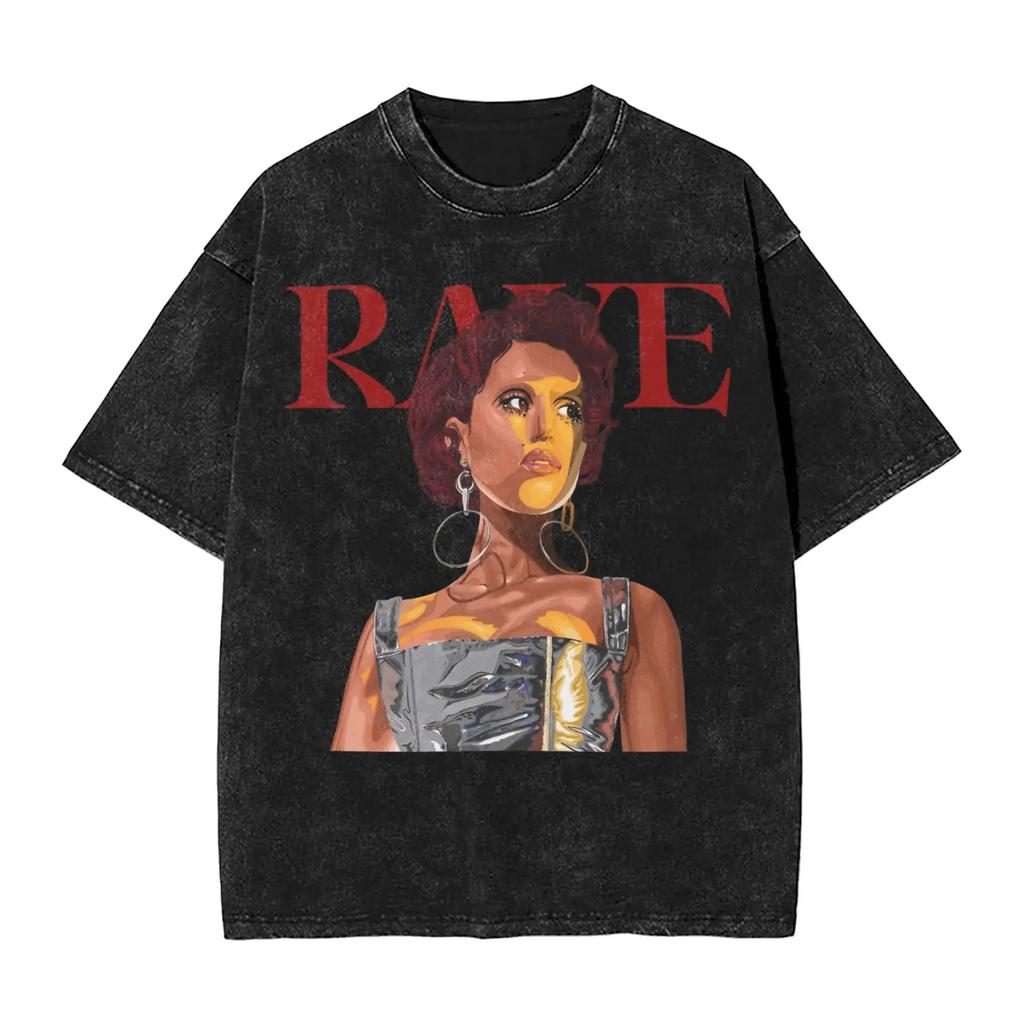 Pop Singer Raye New Album Poster Print TShirt Men Women Vintage Washed Harajuku Fashion Oversize Top Cotton Solf Summer New Top