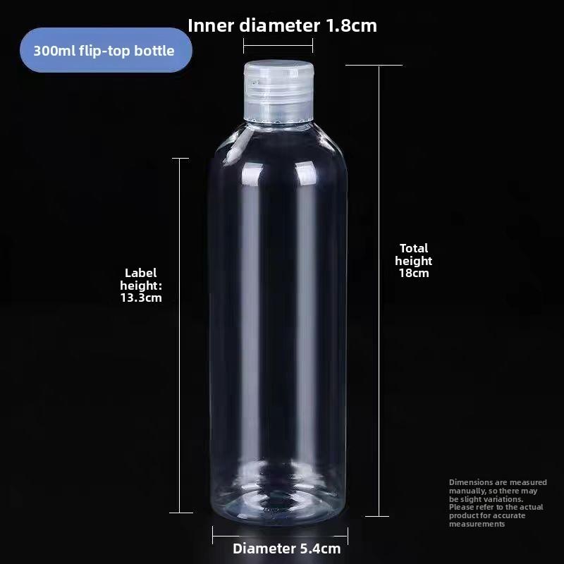 Plastic Cosmetic Bottles With Flip Butterfly Cap For Travel And Storage