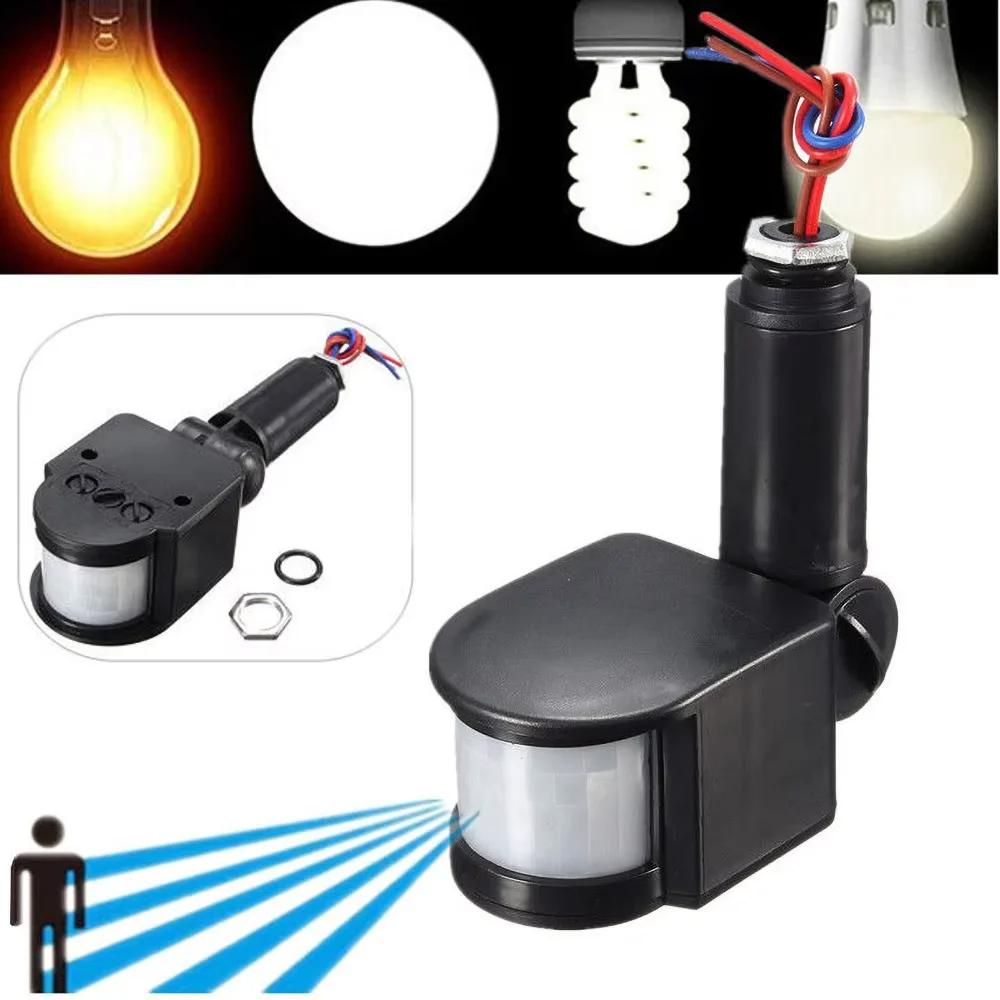 12V 220V Intelligent LED Motion Sensor Ultrathin LED Floodlight Outdoor Waterproof Adjustable Automatic Infrared PIR Movement Motion Sensor Detector