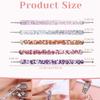 10 Pcs Nail Dotting Tools Set, 5 Pcs Double-headed Nail Dotting Pens 5 Pieces Nails Liner Brushes Professional Nails Art Dottings Tool for Women Home