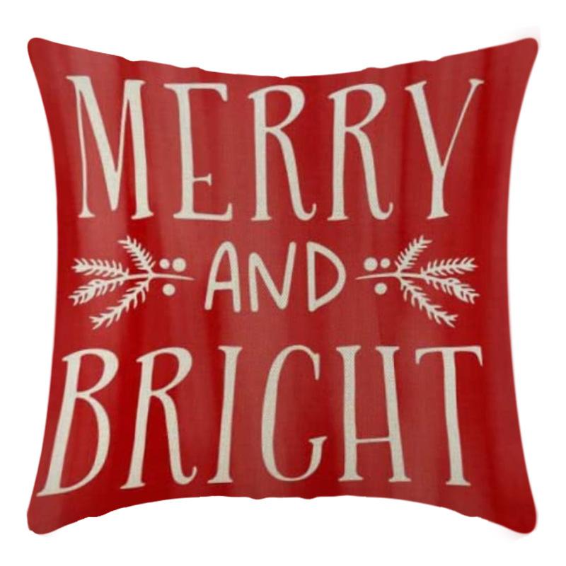 Weihnachts-Überwurf-Kissenbezug Heimdeko Weihnachtsgeschenk Kissen Sofakissenbezug Kissenbezug