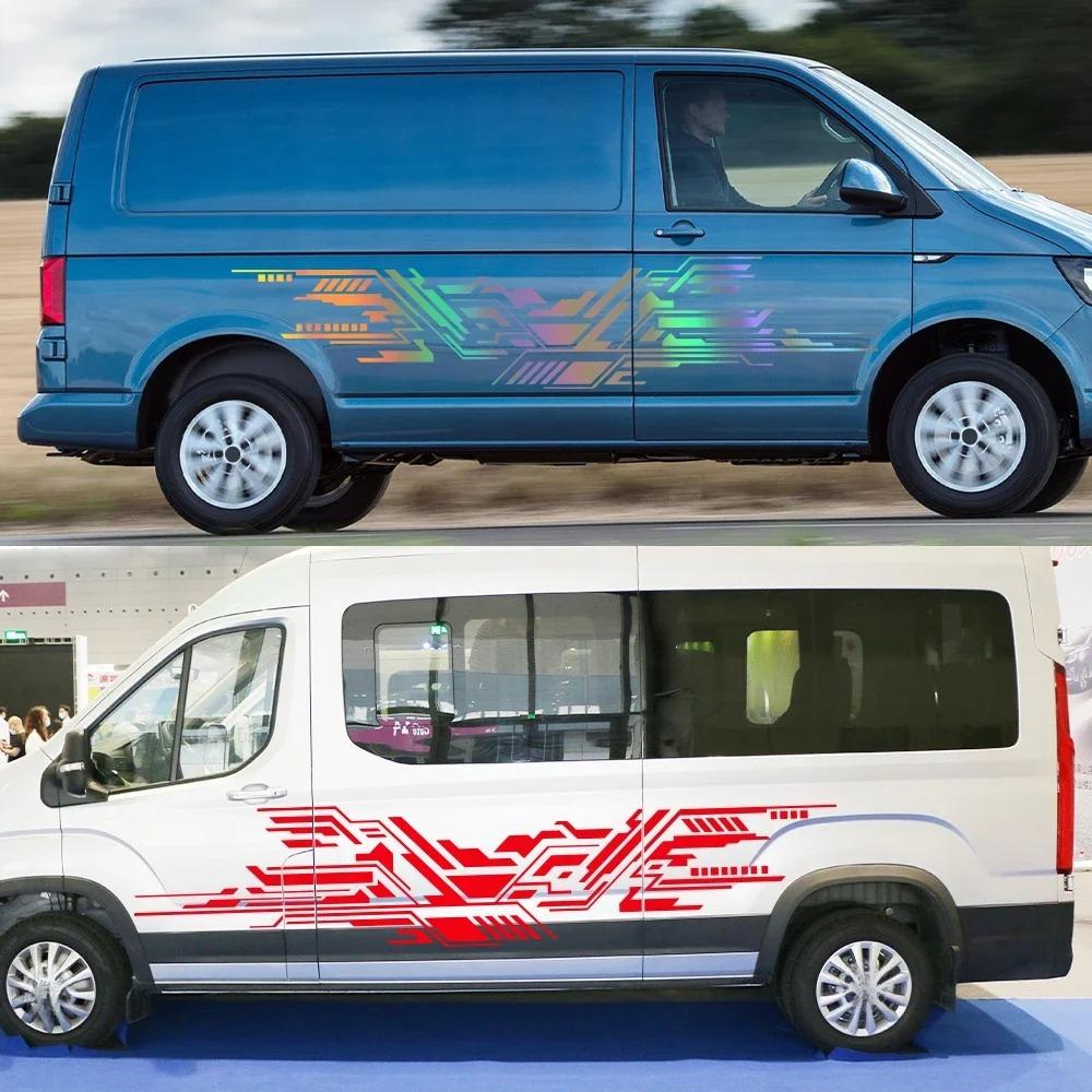 Car Stickers For Volkswagen VW Transporter Caravelle T3 T4 T 5 6 Camper Van Stripes Graphics Vinyl Decal Auto Tuning Accessories