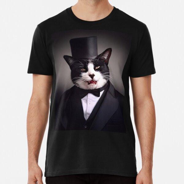 

Grim retro tomcat with hat (A) T-Shirt S-5XL Best T-Shirt 4XL