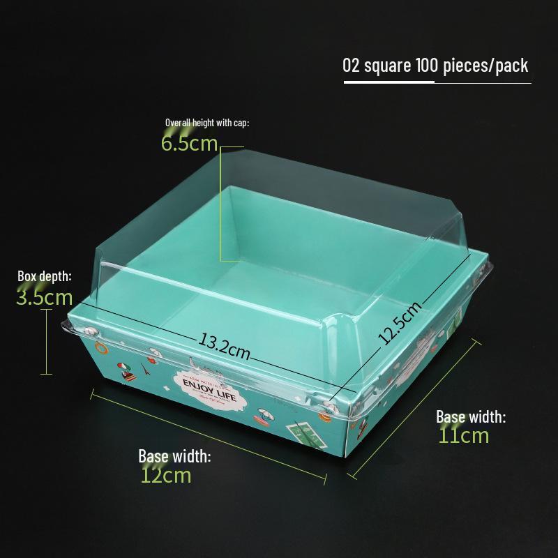 Rousong Xiaobei Pastry Box: Oil-Proof Takeout Container for Desserts, Snow Mei Niang, Puffs, and Cake Rolls.