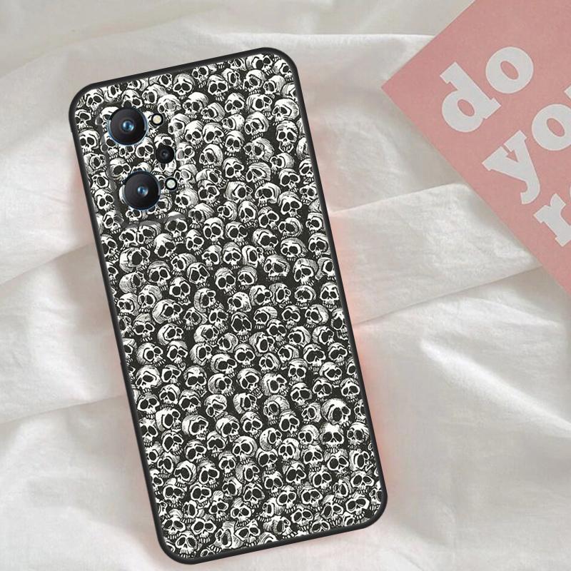 Gothic Fashion Skull For Realme C30 C31 C33 C35 C55 C21Y GT Neo 5 3T 2T OnePlus 11 10 9 Pro Nord CE 3 2 Lite Case