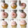 12/24Pcs Cream Nozzles Pastry Socket Large Cupcake Paper Cups Cream Nozzles Cake Decorating Tools for Pastry Piping Bag Baking
