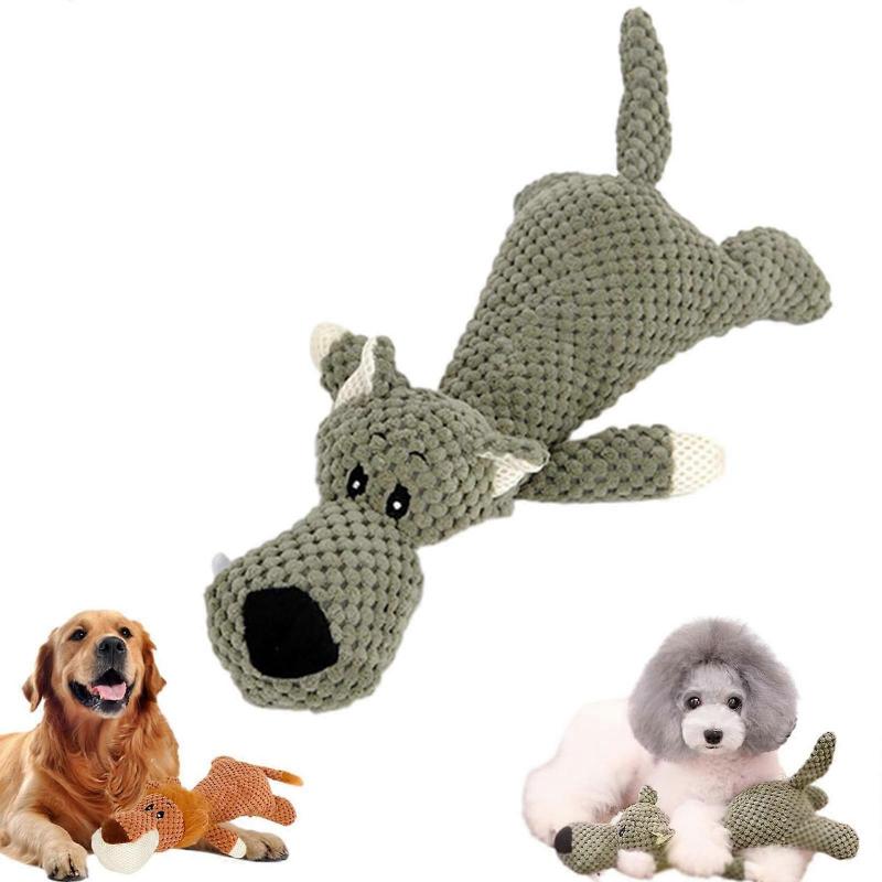 Dog Stuffed Animals Toy Squeaky Chew Designed For Heavy Chewers