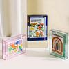 5 Inch Colorful Acrylic Photo Frame Box, DIY Poster Mounting Display Stand, Creative Picture Message Board Holder