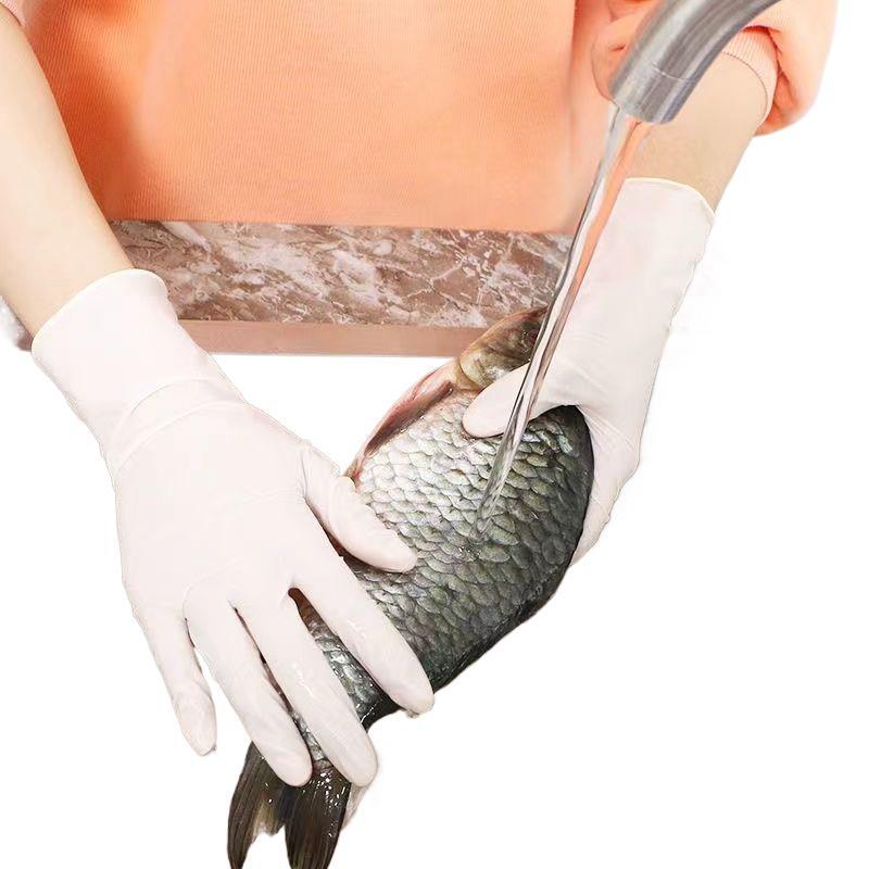 Food Grade Disposable Nitrile Latex Gloves - Waterproof, Thickened, and Special for Labor Protection