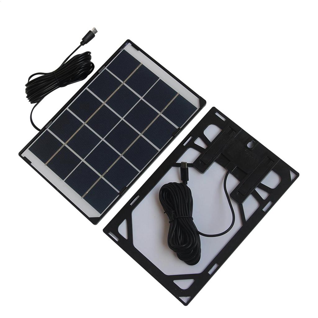 30W5V Portable Solar Panel with Adjustable Kickstand for Security Camera Phone Charging Power Bank Camping Emergency Outdoor