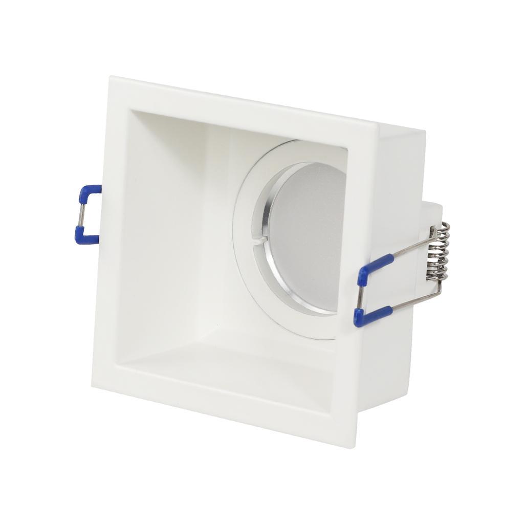 Square Round Recessed Spotlight Mounting Frame MR16 GU10 Downlight Ceiling Lighting Fixture for Home Black White Spot Light