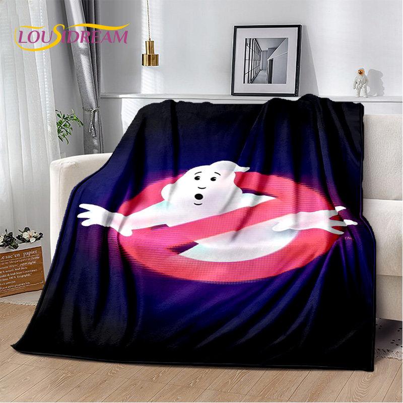 Cartoon G-Ghostbusters Movie Plush Blanket,Flannel Blanket Throw Blanket for Living Room Bedroom Bed Sofa Picnic Leisure Napping