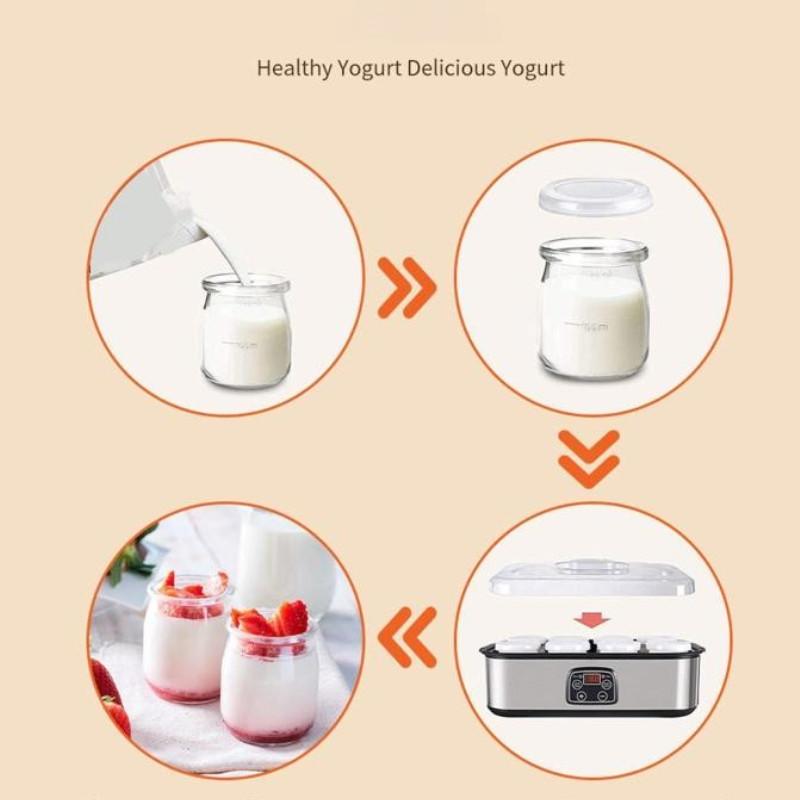 Multifunctional Automatic Yogurt Machine Household Stainless Steel Food Processing Equipment Professional Homemade Yogurt Maker