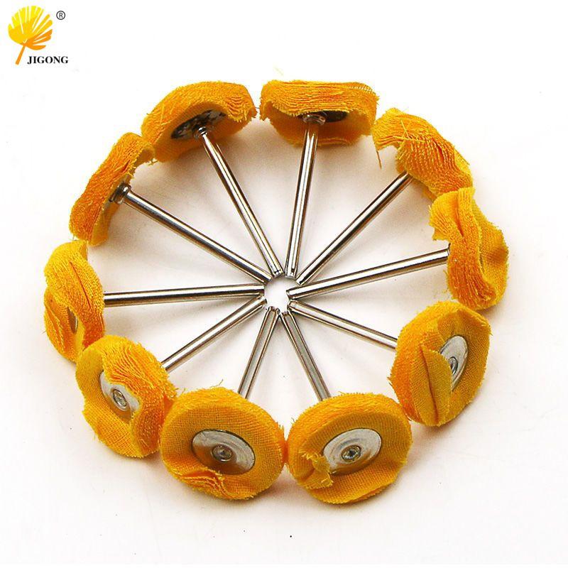 3x25mm Polishing Cloth Wheel with Handle for Metal & Jewelry