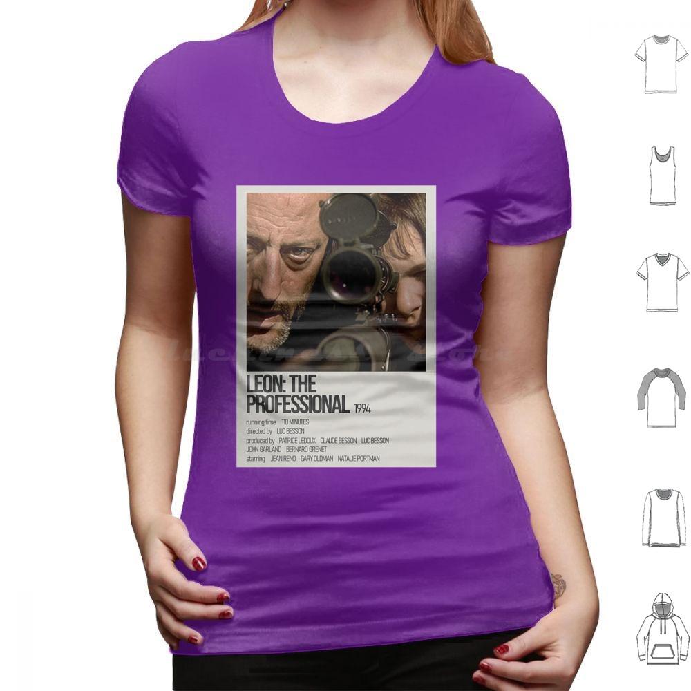 Léon Der ProfiGelb Schwarz Kunstwerk T-Shirt Baumwolle Herren Damen DIY Druck Leon Leon Der Profi Film Mathilda Natalie