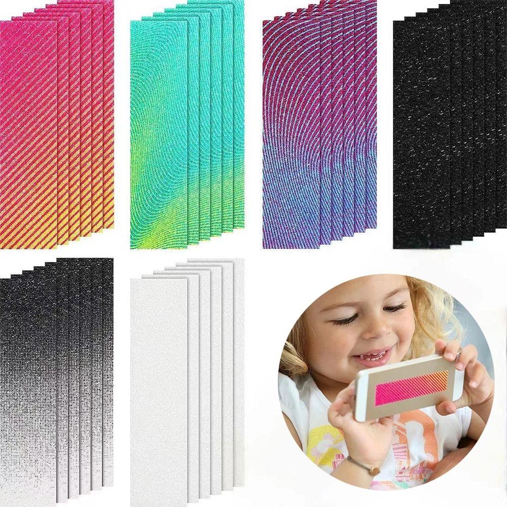 6Pieces Rough Textured Anxiety Sensory Stickers Stress Relief Quiet Strips Toys  Adult