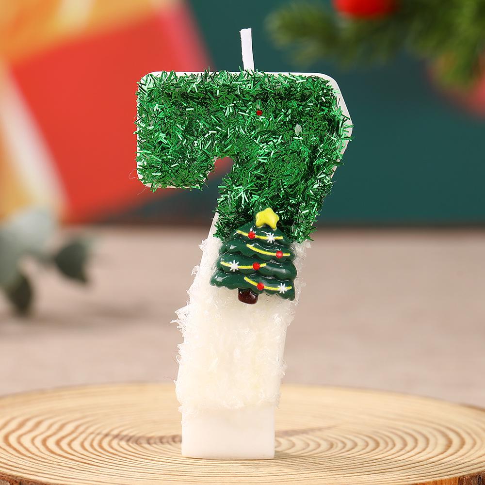 Handmade Christmas Tree Number Candles: Festive DIY Ornaments