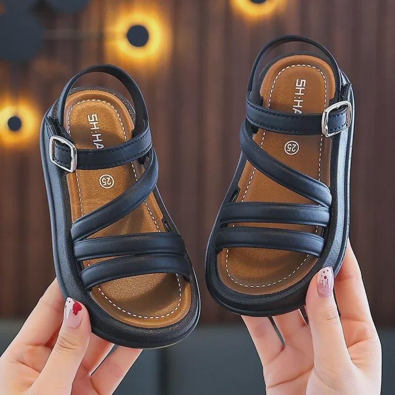 Offene Sommersandalen für Mädchen: Stilvolles koreanisches Prinzessinnen-Design