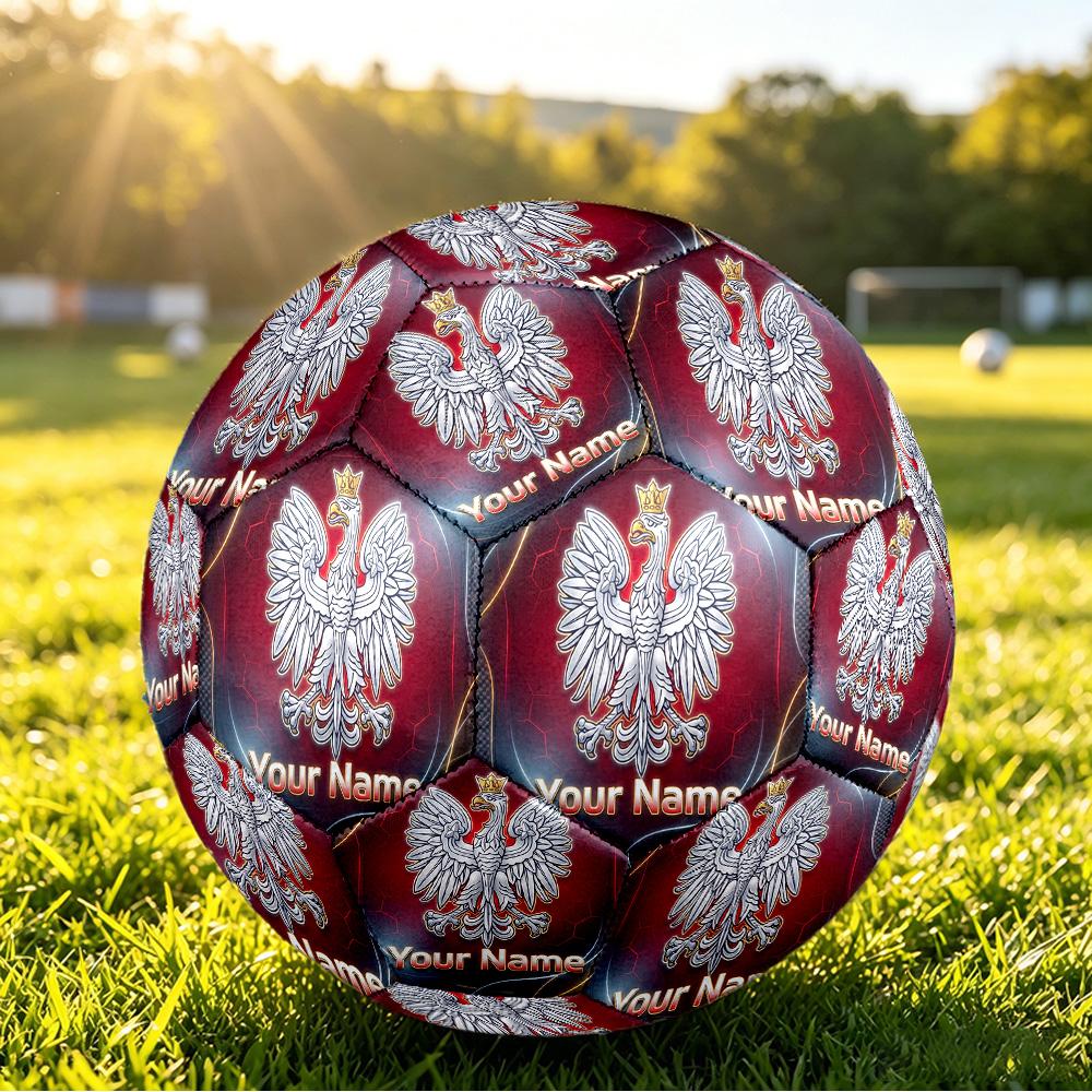 Personalized Size 5 Football Poland Football Pattern Outdoor Game Sports Ball Gift