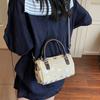 PU Leather Boston Crossbody Bag Star Pattern Women's Handbag Bowling Shoulder Bag  Girls/Female