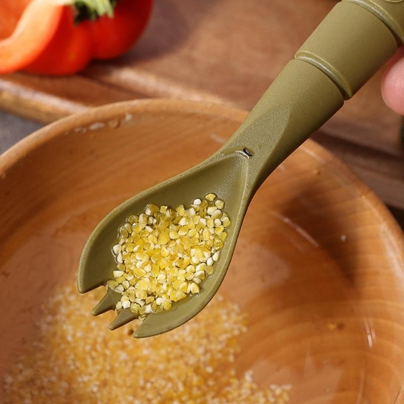 3-i-1 Utomhus Campingbestickset Kompakta Korrosionsbeständigt Stål Gaffel Sked Kombinationer för Ryggsäcksvandring Vandring och Picknicks