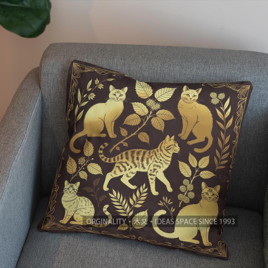 2D Exquisite Leopard Pattern Decorative Pillow Cover Pattern Cushion Cover Suitable For Sofa Bedroom Car Pillow Cover