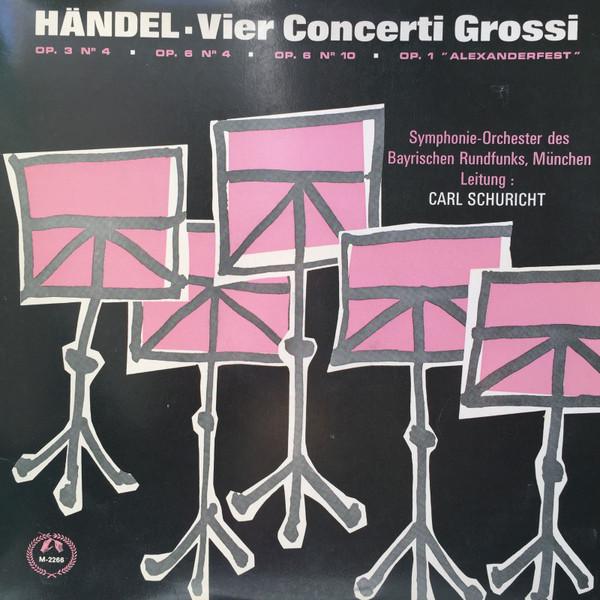 

LP Record GEORG FRIEDRICH HNDEL SYMPHONIE Vier Concerti Grossi M2266 Musical Masterp Germany Classical Used