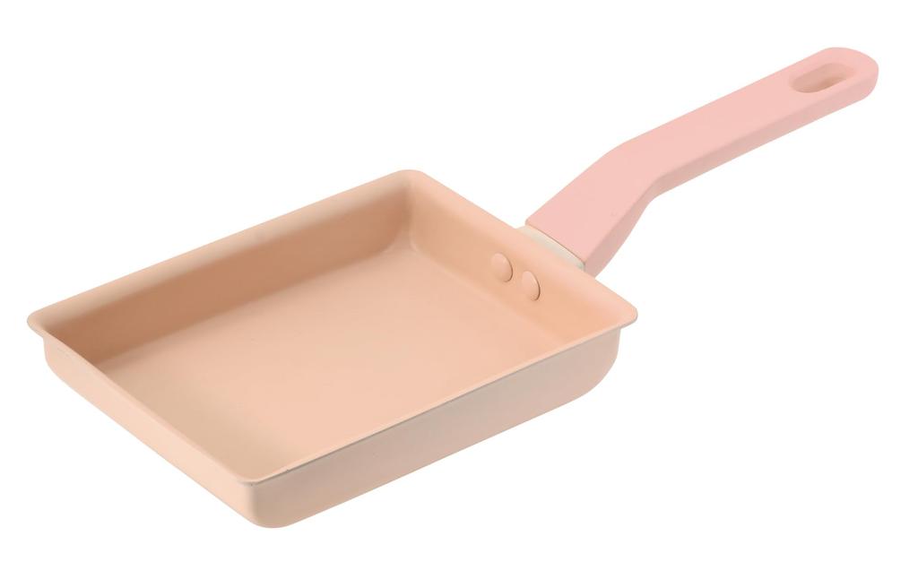 Pearl Metal Tamagoyaki 13 x 18 IH Fluoroplastic Rosa (Japanese Omelet) Pan, cm, Compatible, Coating, HC-729