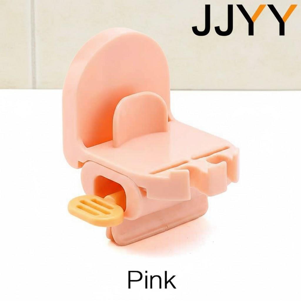 

Multi-functional Plastic 3in1 Toothbrush Cup Holder Toothpaste Squeezer Bathroom Organizer рожевий