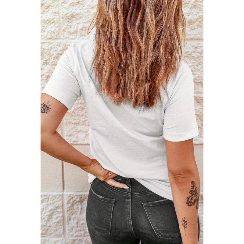 Casual Top for Summer Spring Womens Clothing Paris Print Crew Neck Tshirt Short Sleeve Graphic T Shirts Y2k Top Women Clothes
